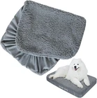 Waterproof Dog Bed Covers Plush Replacement Dog Pet Bed Mattress Cover Gray