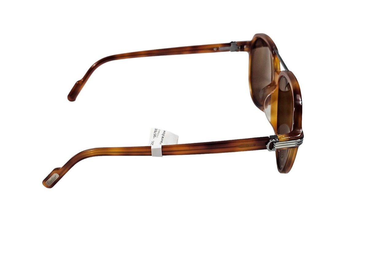 Cartier Havana Brown Aviator Sunglasses Mens Unisex 