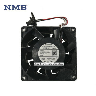 NMB 3115RL-05W-B66 DC 24V 0.50A 80*80*38MM Cooling Fan For ABB Inverter ACS880