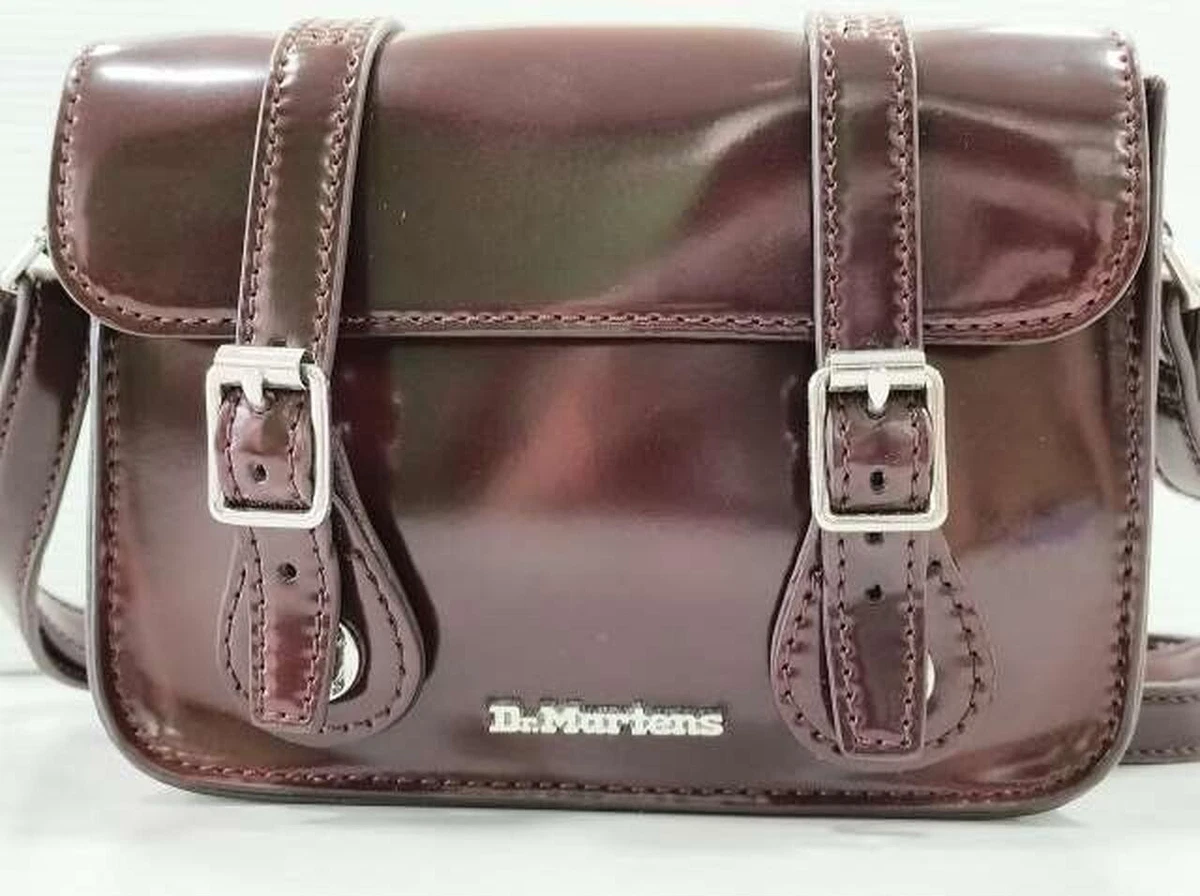 DR.MARTENS Vegan Satchel Bag mini shoulder bag Brown 19 13 5