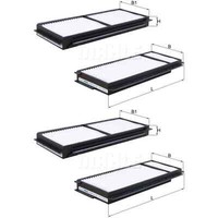 2X Mahle / Knecht Innenraumfilter Innenraumluft Pollenfilter LA 346/S