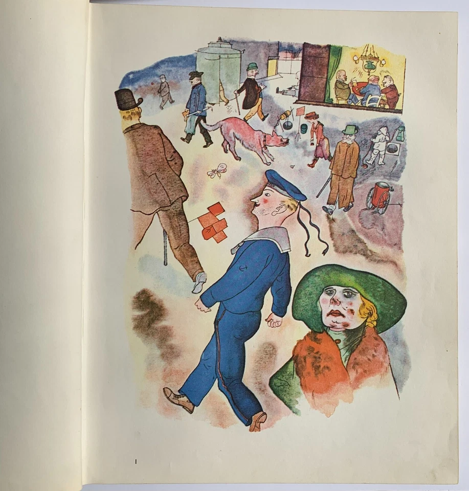 George Grosz (b.1893 - 1959) Ecce Homo publicado 1966 100 litografías facsímil Foto 3 de 4