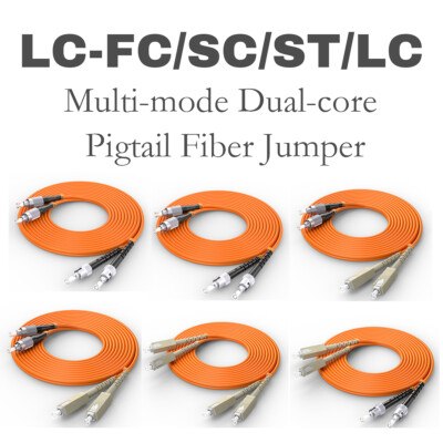 10pcs 3m Fiber Optic Patch Cable Cord SC to SC FC LC UPC Simplex