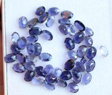 15.20 CT Natural Iolite Oval Cut Loose Gemstone Lot 4 5.5 MM