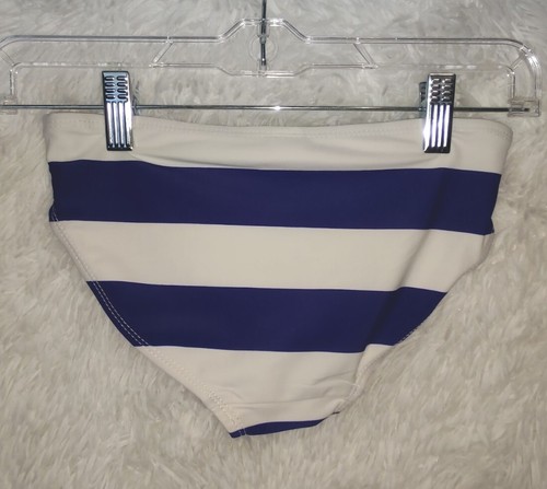 Osh Kosh Bgosh Bikini Bottoms Size 10-12 Girl Blue Striped - Picture 4 of 5