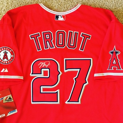 mike trout framed jersey