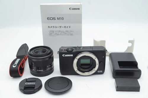 Canon EOS M10 18.0MP Digital Camera Black Body w/ EF-M 15-45mm IS STM #250608q