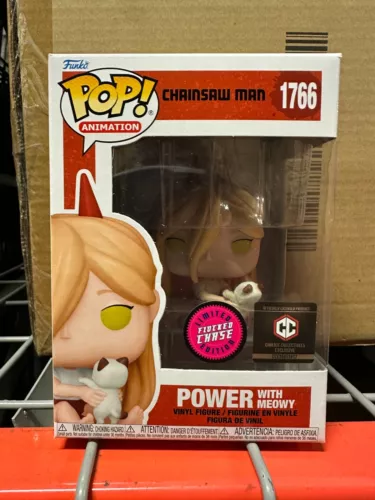 Funko Pop! Chainsaw Man: Power w/Meowy CHASE #1766 Chalice Exclusive IN HAND