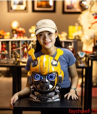 US SHIP_Best Gift Voice Control 1:1 Bumblebee Helmet/English/Birthday Gifts New