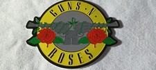 Guns N' Roses Logo 4 x 3 Inch Metal Metallic Sticker - Read Description