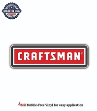 CRAFTSMAN TOOLS VINYL DECAL STICKER CAR BUMPER 4MIL BUBBLE FREE US MADE