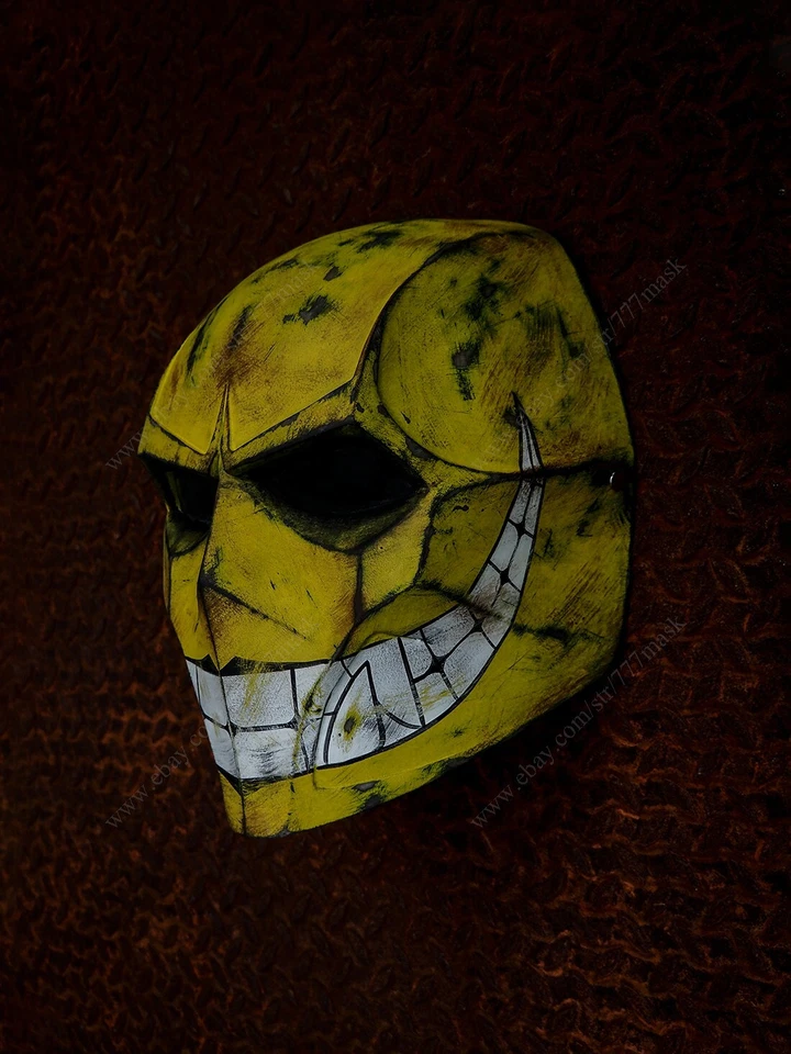 Máscara de Airsoft Personalizada Cara Completa Pistola BB Disfraz de Halloween Juegos con disfraces utilería Smiley A10 Foto 2 de 4