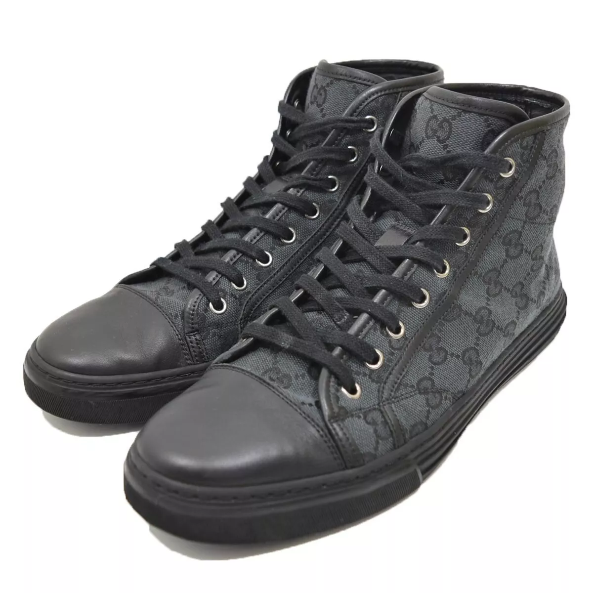 Gucci monogram 2025 high top sneakers