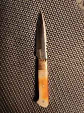 Chipaway Classics Fixed Blade Hunting Knife with Brown Leather Sheath