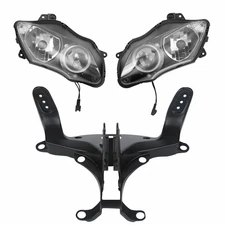 Front Headlight w/ Upper Stay Fairing Bracket Fit For Yamaha YZF R1 YZF-R1 07-08