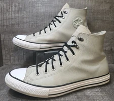 Converse All Star Chuck Taylor Mountain Club Gray pebbled Leather Hi-Tops Sz. 10