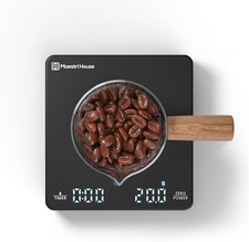 Mini Coffee Scale with Timer, Rechargeable Espresso Scale, 2Kg/0.1G Accurate Sc