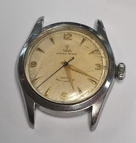 VINTAGE Tudor Oyster Prince 7909 Rolex STEM WRIST WATCH WRISTWATCH ROTOR SELF WI