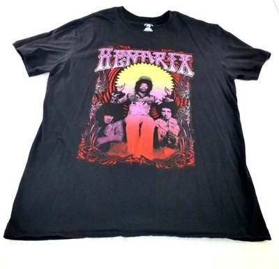 Authentic Hendrix Psychedelic Rock Band T Shirt Vintage Style Graphic Tee