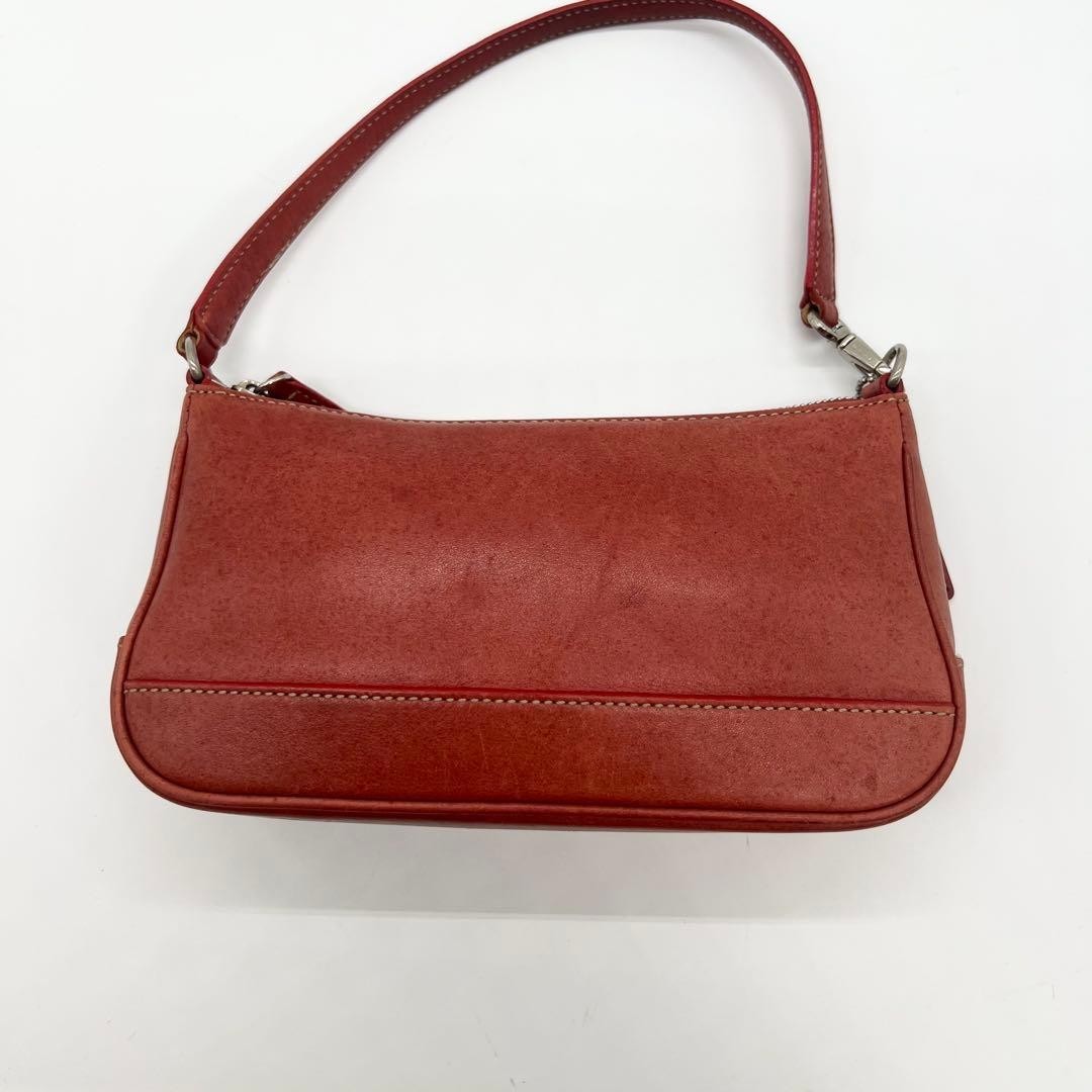 美品✨COACH ワンショルダー ハンドバッグ 2way 7785 Coach Red Leather Demi Pouch Handbag Bag 7785 Vintage Y2K J2S | eBay
