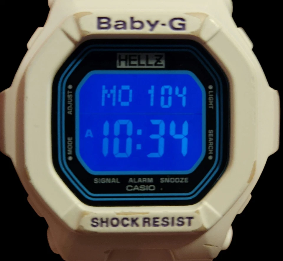 CASIO BABY-G HELLZ "Tie-Up" 3000 Limited Edition BG-5600HZ-7 Black & White Watch - Image 2 of 4