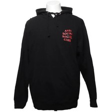 Anti Social Social Club, Kapuzenpullover, Größe: L, Schwarz/Mehrfarbig #S83