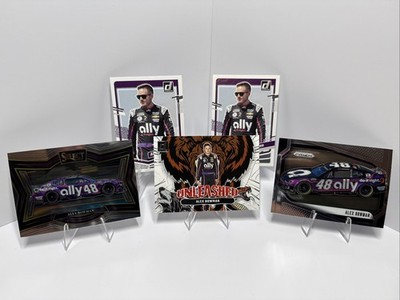 (5) Alex Bowman NASCAR Cards (Donruss Unleashed With Base Prizm, Select)