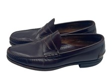 Vintage L.L. Bean Penny Loafers Made in USA Leather Brown Men's 10.5 N Narrow