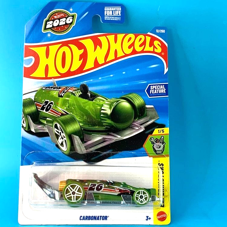 HOT WHEELS 2026 CARBONATOR TRANSPARENT GREEN 12/250 JJH89