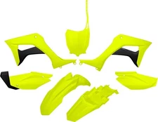 UFO Plastics Kit Fluorescent Yellow for Honda CRF110F 2019-2021