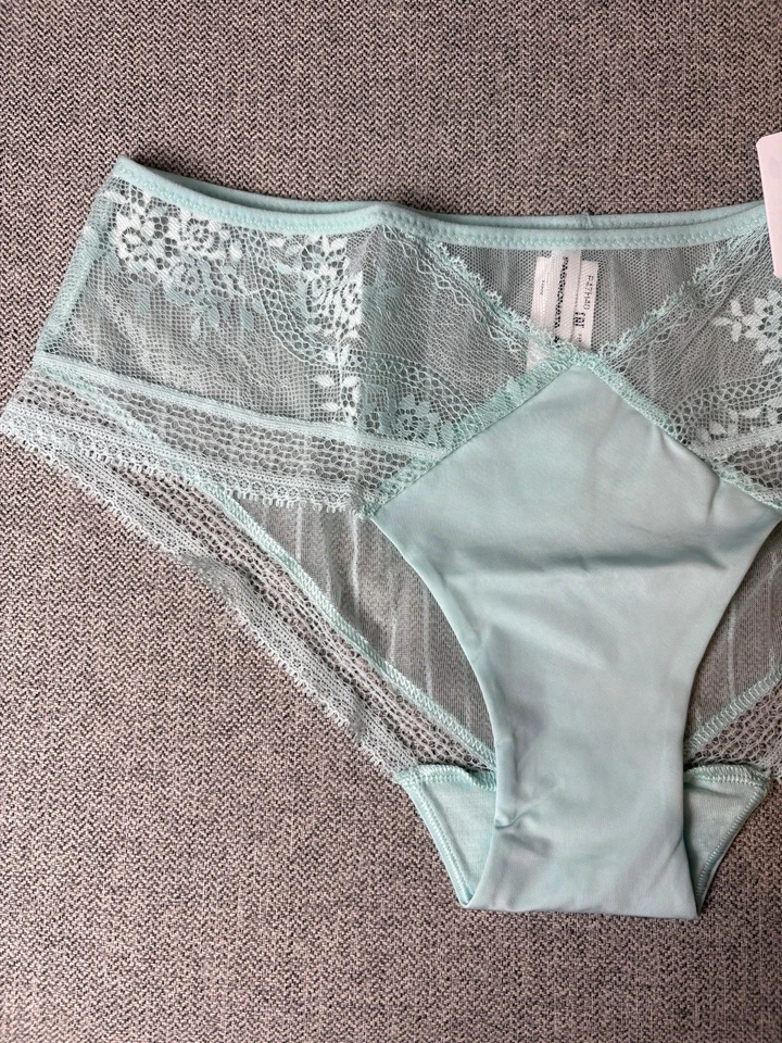 PASSIONATA - BRAGAS DE ENCAJE - TALLA XS - AZUL CLARO Foto 3 de 4