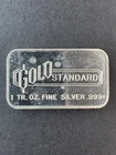 RARE 2K MINTED 1oz Vintage Engelhard Silver Bar for GOLD STANDARD