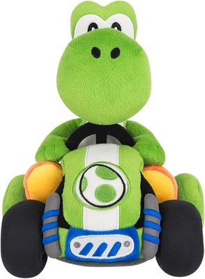 ミニカー Yoshi SUPER MARIO MARIO KART WORLD Yoshi Plush Doll Stuffed Toy 23cm