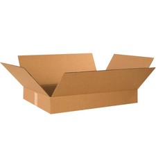 PARTNERS BRAND 19 x 12 x 3 Corrugated Cardboard Boxes, Flat 19L x 12W x 3H, Pack
