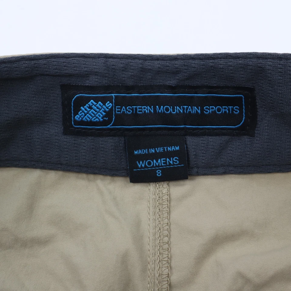 EMS Eastern Mountain Sports 7" Shorts Womens 8 Cargo Nylon Belted Beige Outdoor - Image 3 of 4