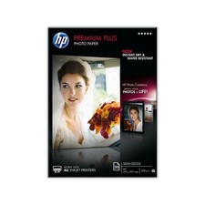 HP Pack Of 20 Premium Plus Photo Paper Sheets, Semi-Gloss A4/210 X