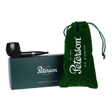 Peterson Pipes Junior Heritage Short Apple, SMALL Handmade Irish Briar Pipe, 3mm