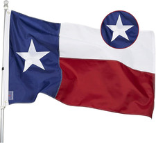 State of Texas 3X5 Feet Flag - Embroidered Sewn TX Flags Heavy Duty Outdoor Nylo