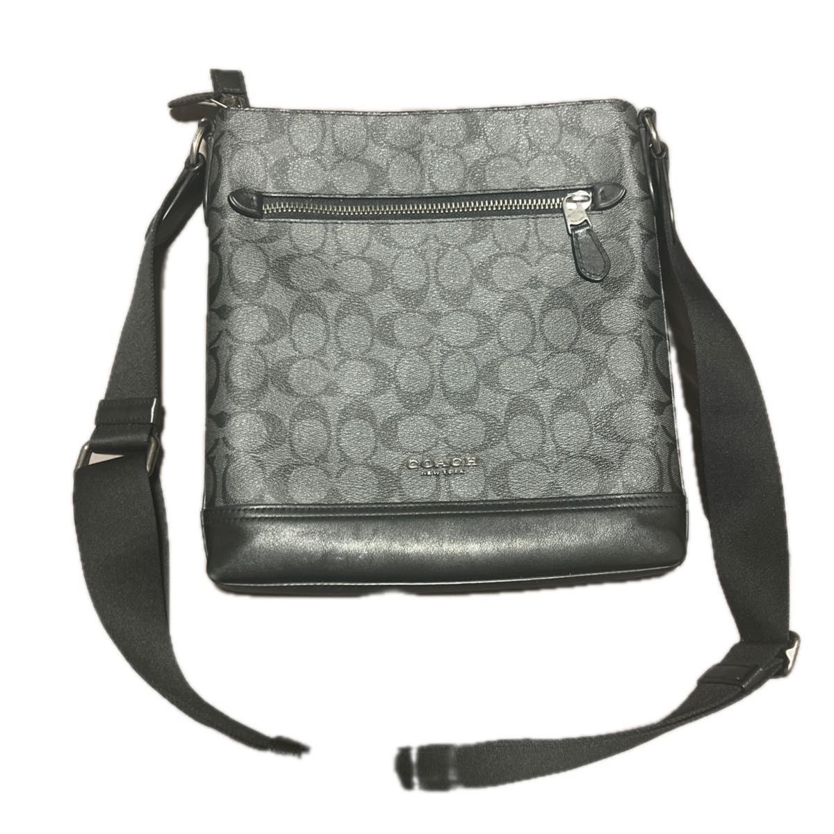 Coach Signature Leather Shoulder Bag  