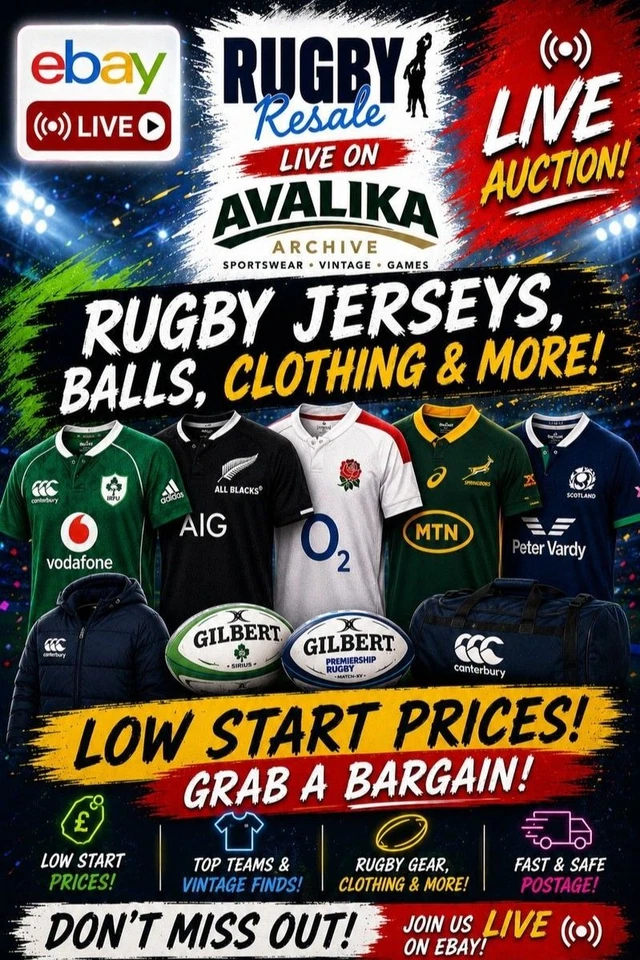 🏉 LIVE Rugby Resale Heat 🔥 Jerseys, Balls & Rare Finds!