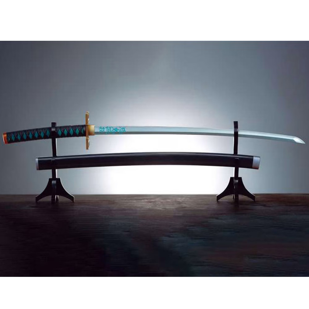 Katana Muichiro Tokito Nichirin Sword de Demon Slayer en taille réelle 104cm