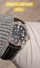 OMEGA Seamaster 300m Blue Wave Dial Quartz Mid size 36mm Gents Watch 