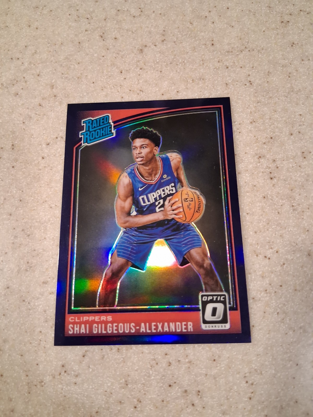 2018-19 Panini Donruss Optic Shai Gigeous-Alexander 162 Rated Rookie Purple Holo