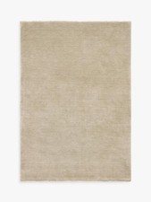 John Lewis Plain Hand Woven New Zealand Wool Rug Putty L180 x 120 (Marks/Debris)