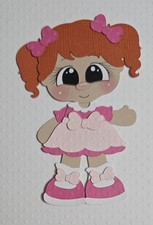 Little Sister Red Hair. Scrapbook, Card making Paper Piecing