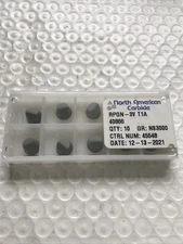 North American Ceramic Inserts RPGN-3V T1A Grade NS3000 (45548) New Qty 10