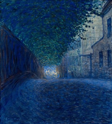 Eugene Jansson At Dusk Art Print Moody Cityscape Wall Decor