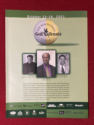 Muhammed Ali for Bob Beamon Golf & Tennis Classic 2001 Print Ad - Great to Frame