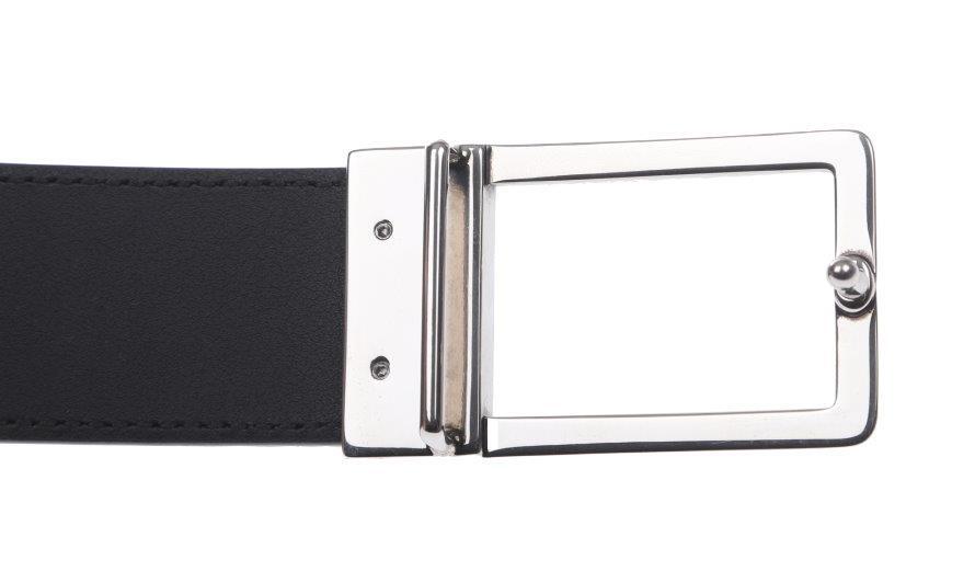 NEW GUCCI BLACK LEATHER JUMBO GG RECTANGULAR BUCKLE LOGO  display picture 1