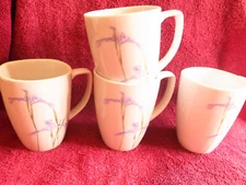 4 Corning Corelle Shadow Iris Porcelain 4.25" Tall Mugs-12 Available